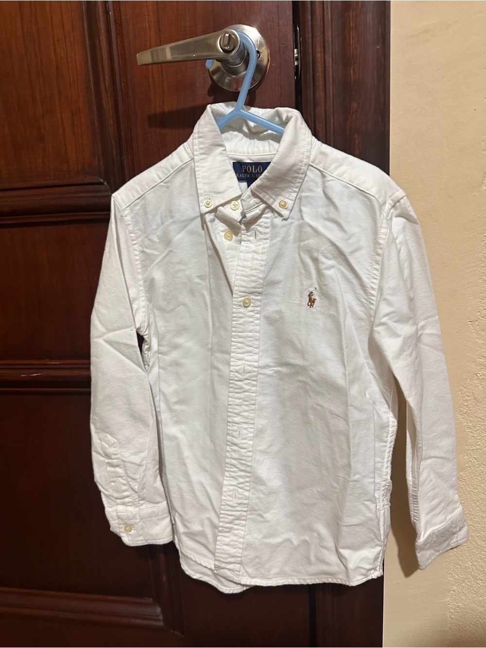 Polo by Ralph Lauren White Long-Sleeve Button-Down Shirt
